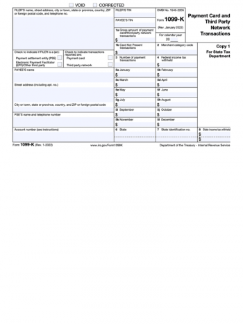 IRS 1099-K Form | File 1099-K Tax Form for 2023: Get Instructions ...